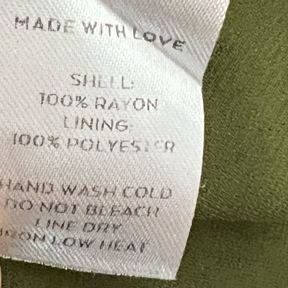 Lulus Harbor Point Olive Green Wrap Dress Women's Size XS - Picture 9 of 11